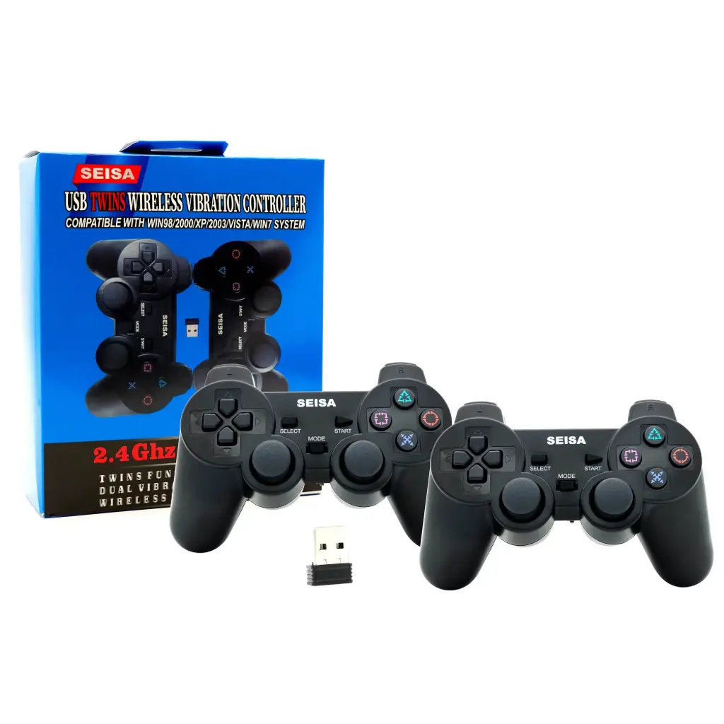 JOYSTICK INALÁMBRICO 2.4GHZ 2 EN 1 PARA PC A PILAS