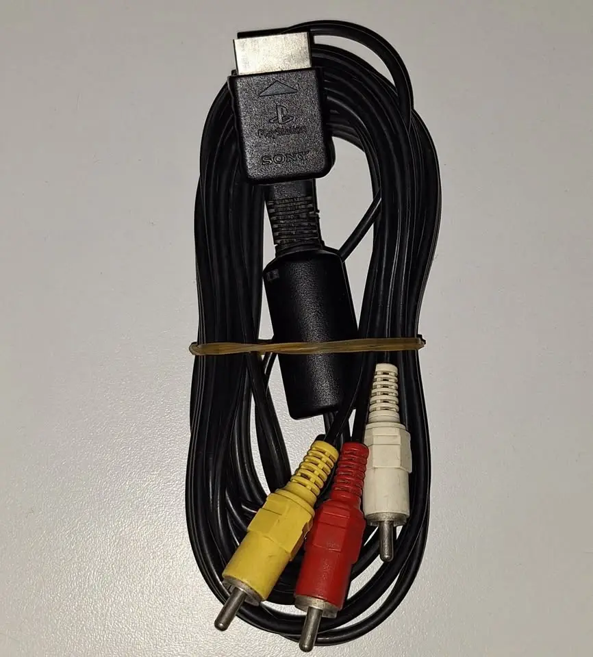 CABLE VIDEO ORIGINAL AV DE PS1 PS2 PS3